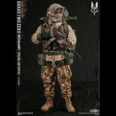 Пулеметчик патруля САС (операция "Буря в пустыне") - Коллекционная ФИГУРКА 1/6 scale British Army Special Air Service (SAS) Gunner (78099) - DAMTOYS