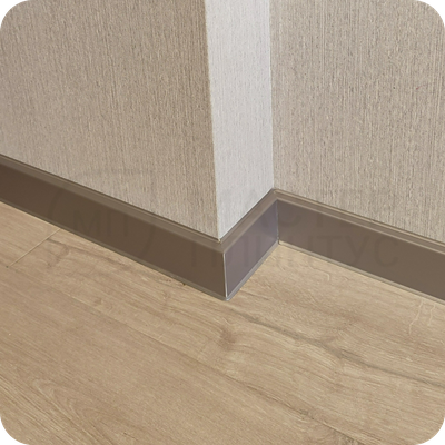 Плинтус ХДФ Dollken Cubu Flex Life 60мм Х 2,5 м 1246 Серебро платина