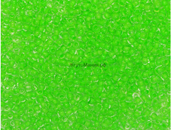 БИСЕР PRECIOSA 10/0 - 5г - 08756 ПРОЗРАЧНЫЙ С САЛАТОВОЙ ЛИНИЕЙ ВНУТРИ (НЕОНОВЫЙ)