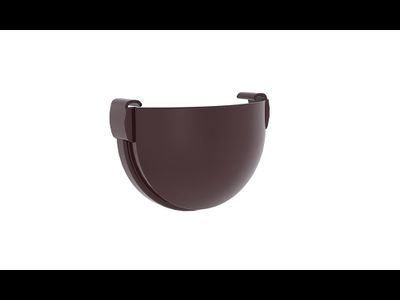 Заглушка желоба Дизайн 135 ПВХ Grand Line шоколадный