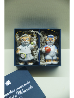 Комплект ёлочных игрушек "Спортивные тигрята"