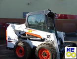 7266740 стекло боковое верхнее правое сдвижное закаленное Bobcat S/T550