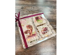 Пряник Подарочный Набор "Flowers" 18*18см