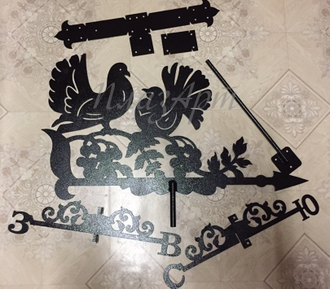 флюгер на крышу Голуби