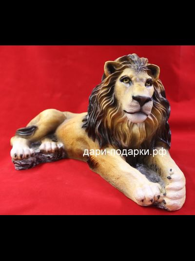 ЛЕВ - царь зверей  34*63см   5кг   полистоун Россия  4498/016784*