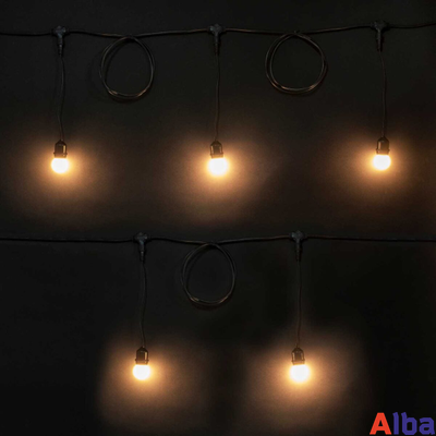 Ламполайт 10*0,2 м, черный провод