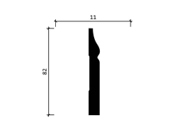 Напольный плинтус Decor-Dizayn DD48, для покраски, влагостойкий, ударопрочный, 2 метра