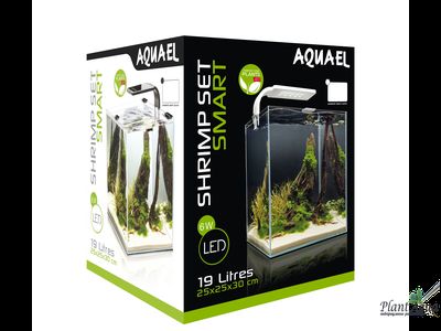 Аквариумы SHRIMP SET PLANT II 19л, 25х25х30 см черный
