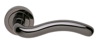 Дверные ручки Morelli Luxury SNAKE NIN Цвет - Черный никель