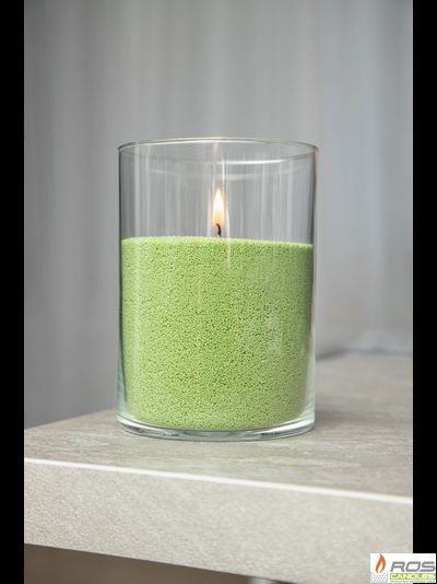 Насыпная свеча "Цилиндр 15 см", зелёная "Зелёный"