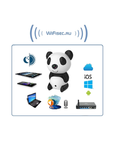 IP видеоняня WiFi-LAN видеокамера с DVR , HD (MIPC)