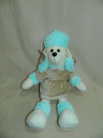 Собака пудель в платье (56 см от ног)