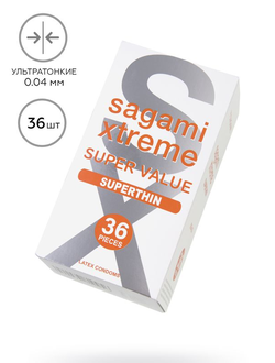 752/1 Презервативы Sagami, xtreme, 0.04, латекс, 19 см, 5,4 см, 36 шт.