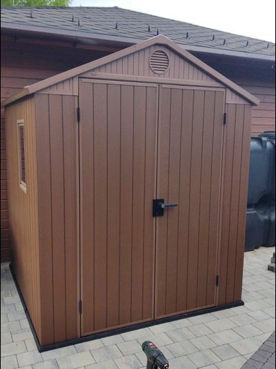 Сарай "Дарвин 6х6" (размеры 183 х 182 см), коричневый