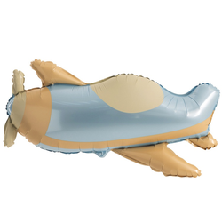 Самолет ретро голубой