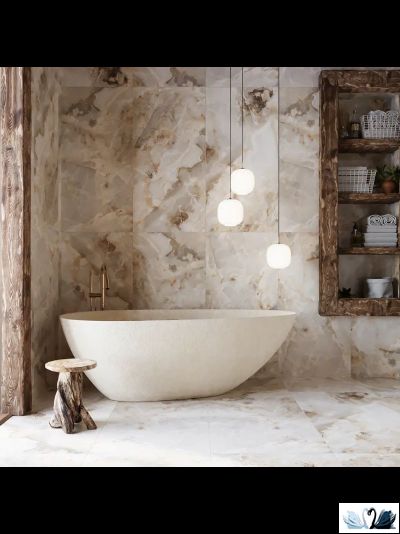 Керамогранит Staro Palacio Nestle Beige 60х120 см глянцевый цвет желтый оникс