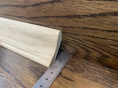 Плинтус для штучного паркета из дуба 35х40 и 45х45
