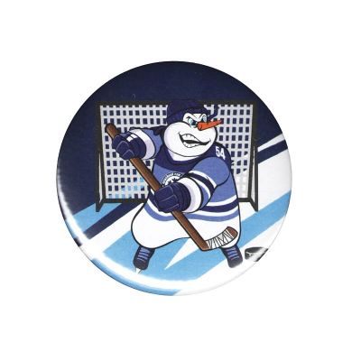 Значок закатной ХК "СИБИРЬ" (Снеговик в воротах) 22