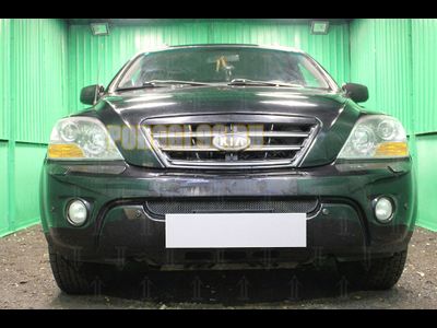 Защита радиатора KIA Sorento I рестайлинг 2006-2011 black низ
