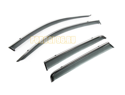 Дефлектор окон с молдингом для Mitsubishi Outlander 2012-2014 2014-