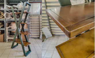 Стеллаж Х-образный, в стиле loft.