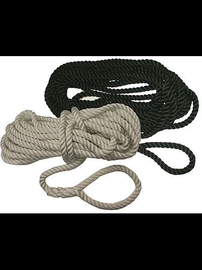 Трос с огоном, черный, 16 мм х 16 м