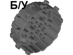 ! Б/У - Wheel Hard Plastic with Small Cleats, Dark Bluish Gray (64711 / 6007027 / 6178537) - Б/У