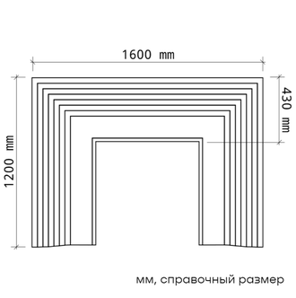 Элемент камина 1.64.801