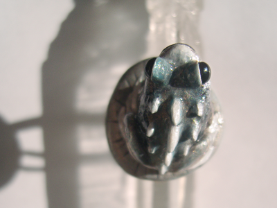 "Каменная Драконья Лягушка", кольцо в стиле фэнтези