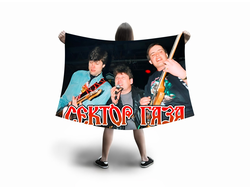 Флаг большой Сектор Газа, Юрий Хой №24