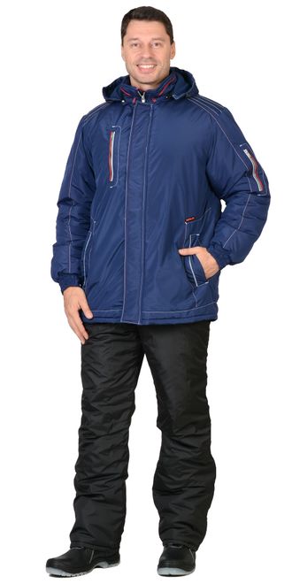 Куртка "СИРИУС-АЛЕКС" : зимняя, мужская, цв. т-синий