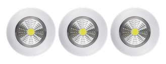 Самоклеящийся   фонарь-подсветка RITTER 29098 8 Pushlight 3Pack, светодиодный белый