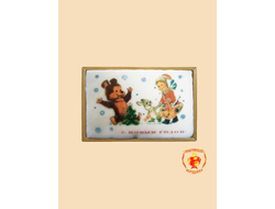 Купить пряник в шоколаде "Новый год, мишка, девочка", 160 грамм, фото