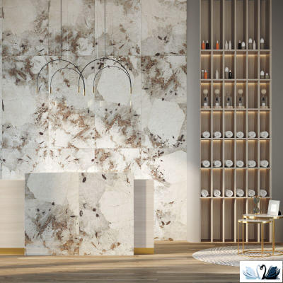 Керамогранит Creto Patagonia 180х120 см High Gloss серый