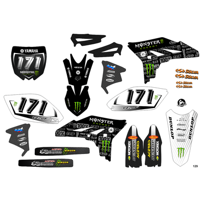 Наклейки на YAMAHA YZ YZF 250 - 450 2014-2015  #129