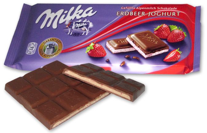�������� �� ������� ������� Milka Strawberry Joghurt