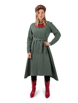 "Донское" базовое платье - укороченное, 100% крапива