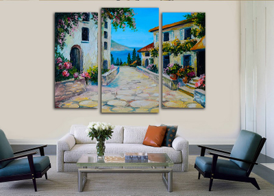 Модульная картина "Вид на море"