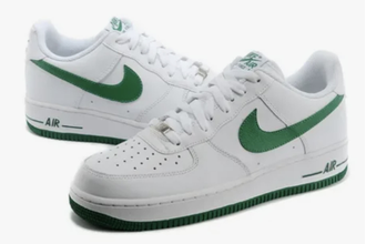Nike Air Force Low 1 '07 Green White (Белые)