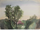 "Гроза" бумага гуашь Мелков А. С. 1944 год