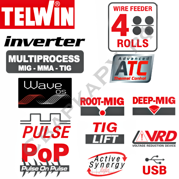 Полуавтомат для MIG/MAG сварки Telwin INVERPULSE 60.40 WAVE