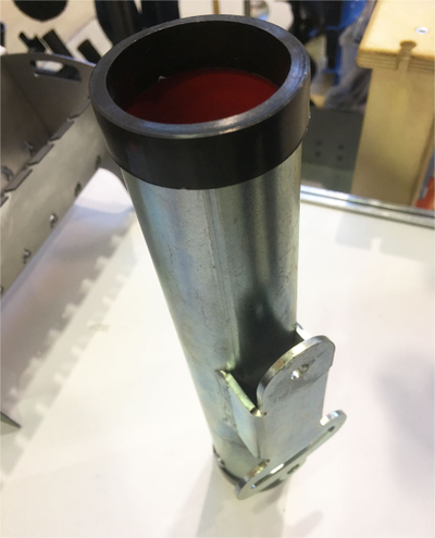 Держатель спиннинга на транцевые колеса оцинковка