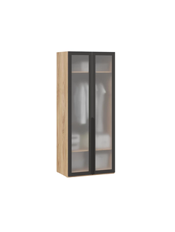 Шкаф для одежды (580) с 2 дверями со стеклом «Порто» - СМ-393.07.009