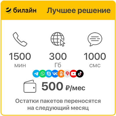 Билайн Лучшее Решение 500