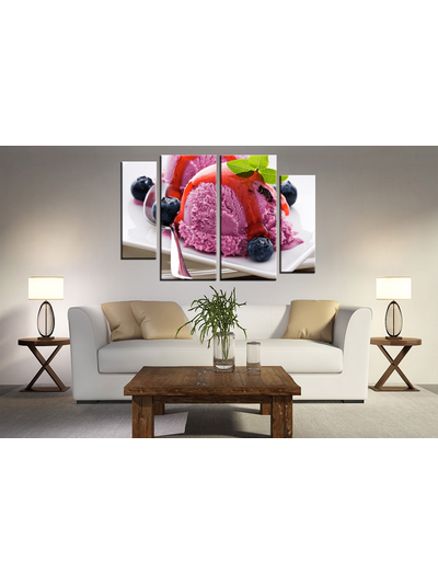 Модульная картина "Нежный десерт"