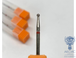 Фреза алмазная "Шар" 801/001 018R красная