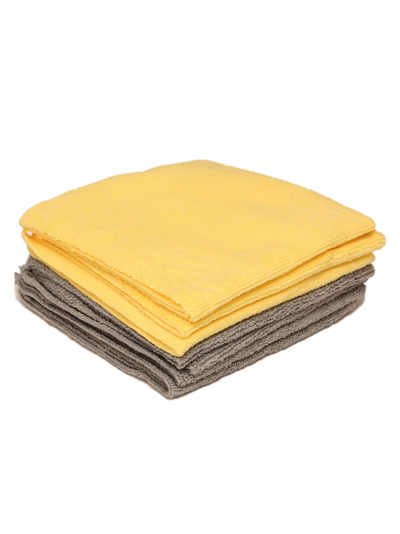 All-Purpose Terry 8set Набор микрофибр желтого и серого цветов, 8шт, 35х35 см, 300гм2. GWMF-302/8