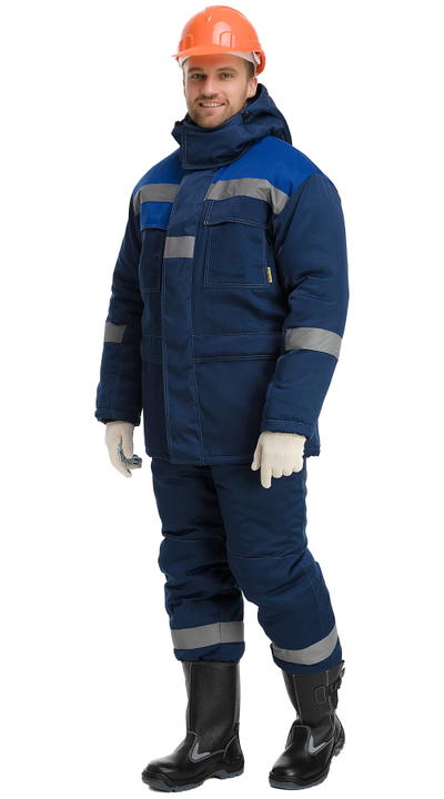 Куртка ЧИКАГО-ЗИМА, синий/василёк, СОП (РАСПРОДАЖА)