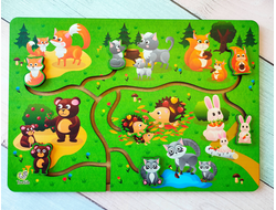 Лабиринт "Чей малыш?"