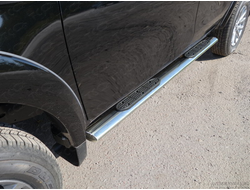 Пороги овальные с накладкой 120х60 мм